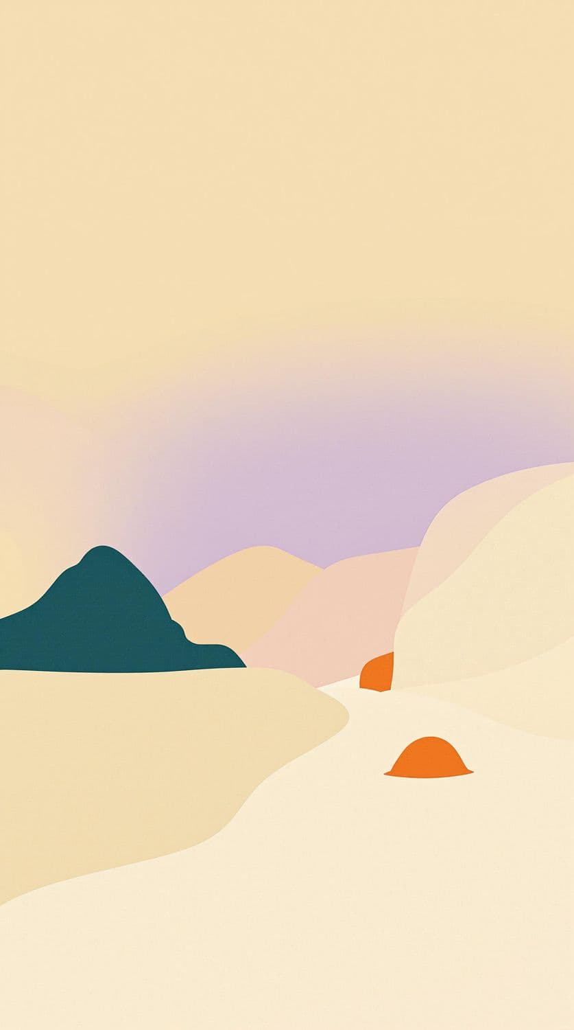 Minimalist Desert Landscape