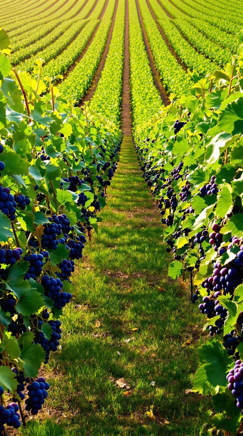 Serene Vineyard Landscape
