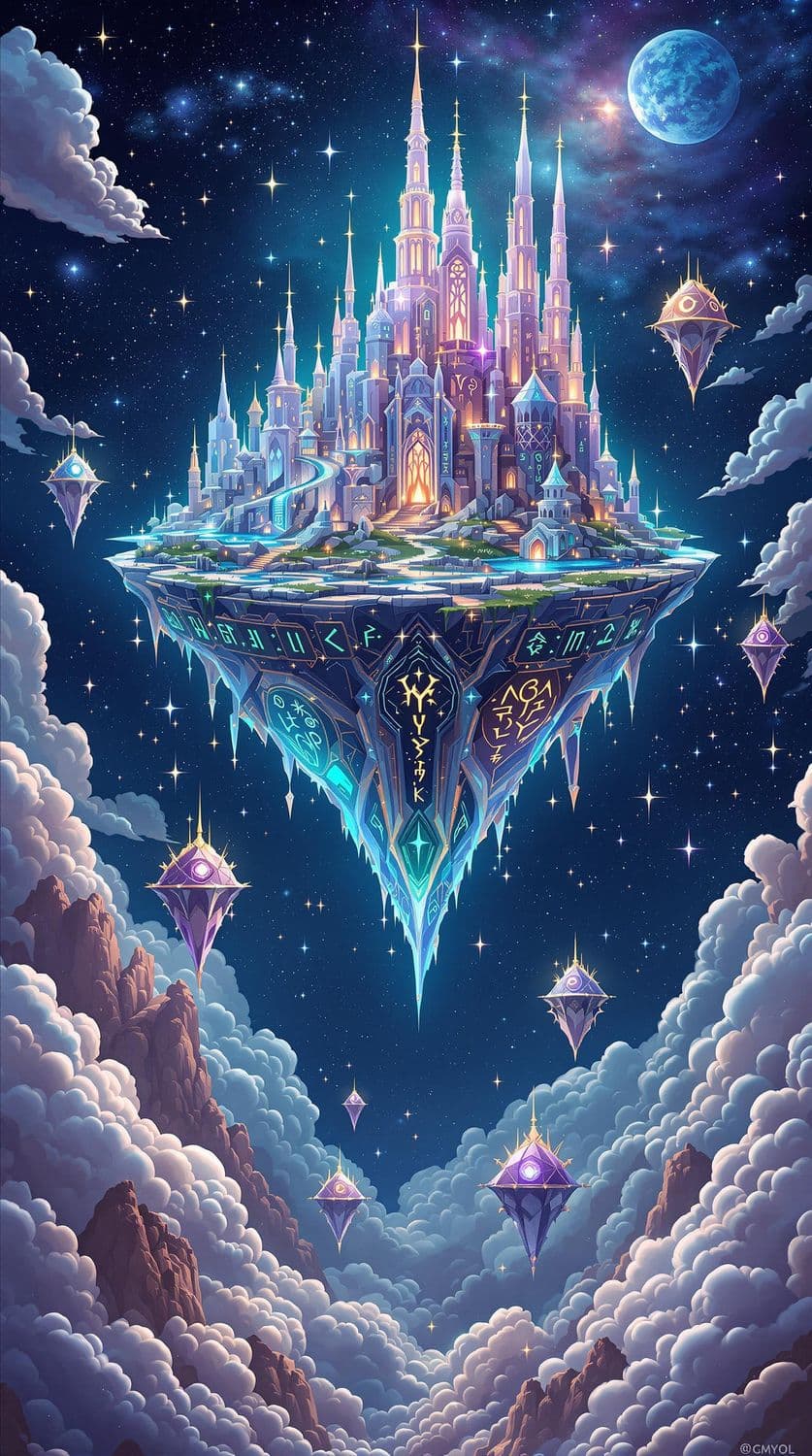 Celestial Islands at Night