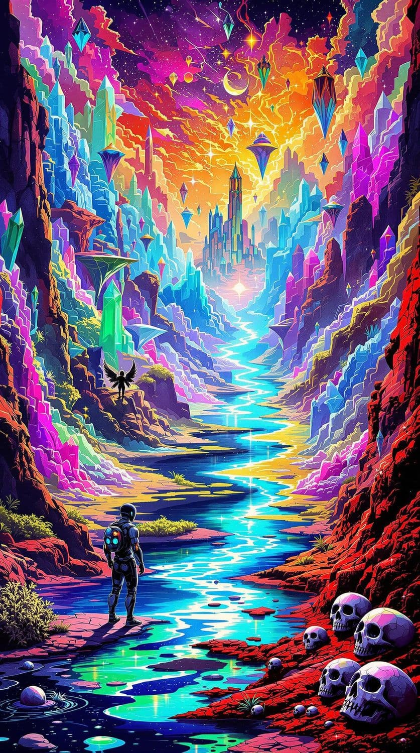 Neon River of Dreams