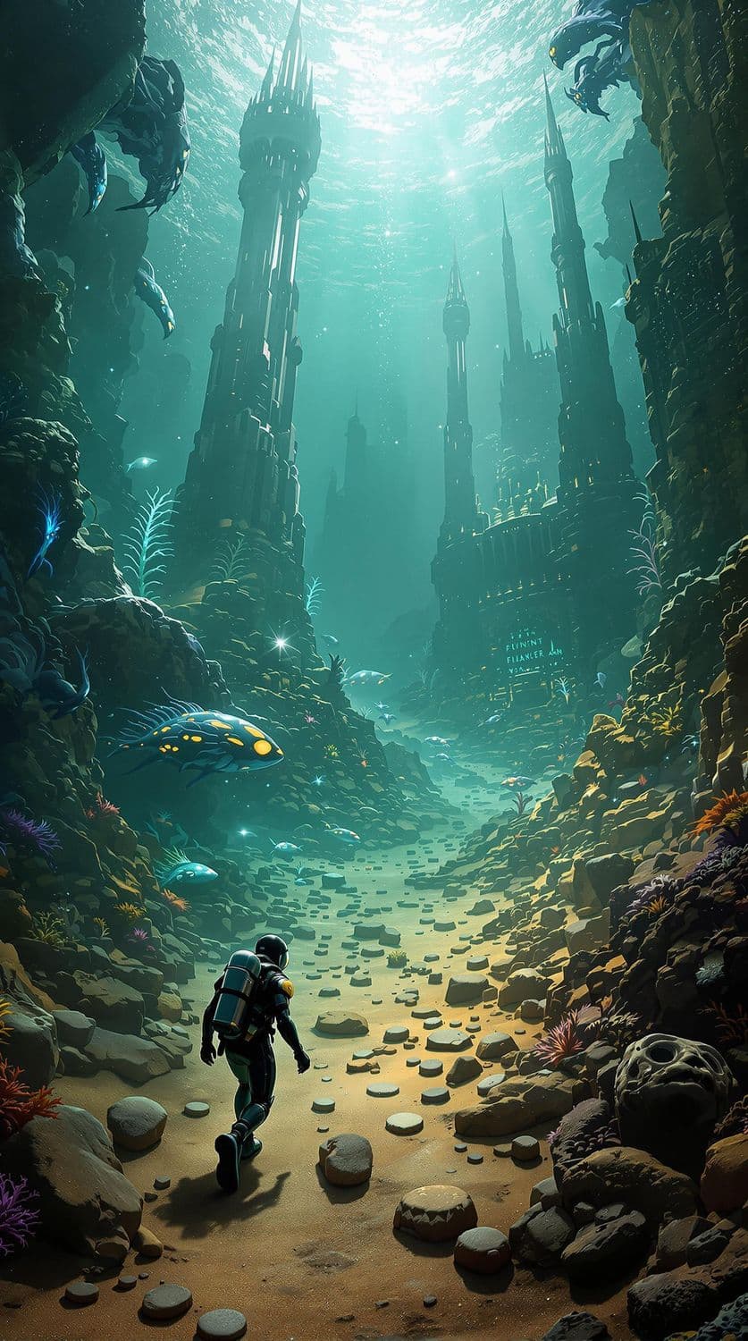 Underwater Exploration of Alien Ruins