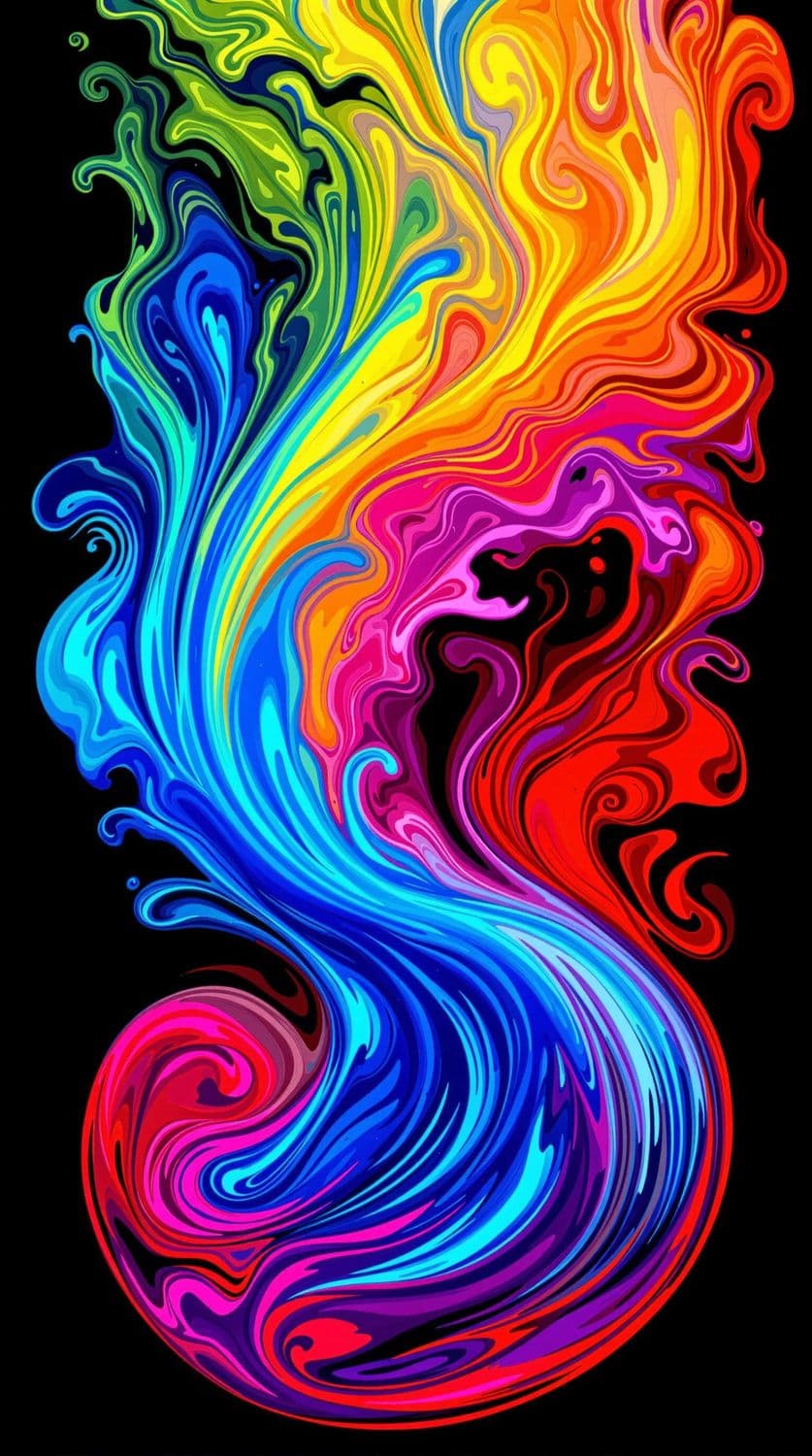 Fluid Waves of Color