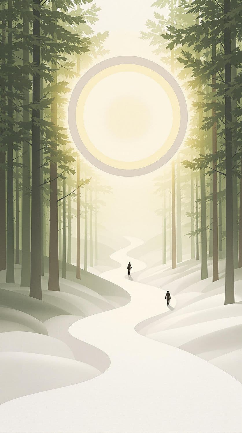 Levitating Ring of Light in the Forest