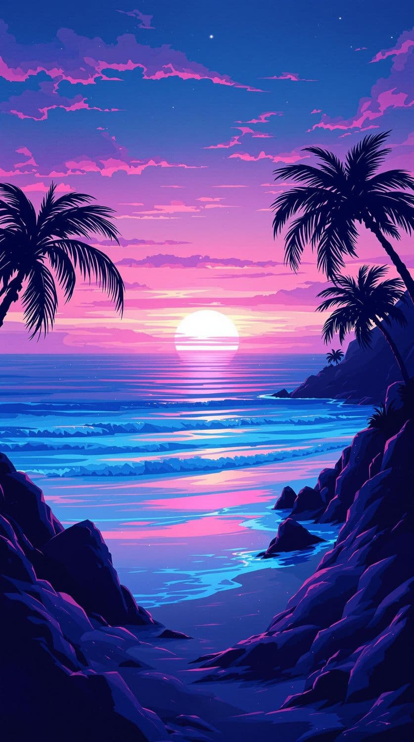 Twilight Beach Serenity