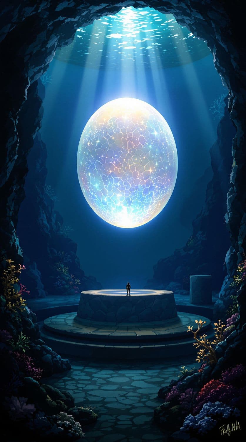 Mystical Underwater Cavern