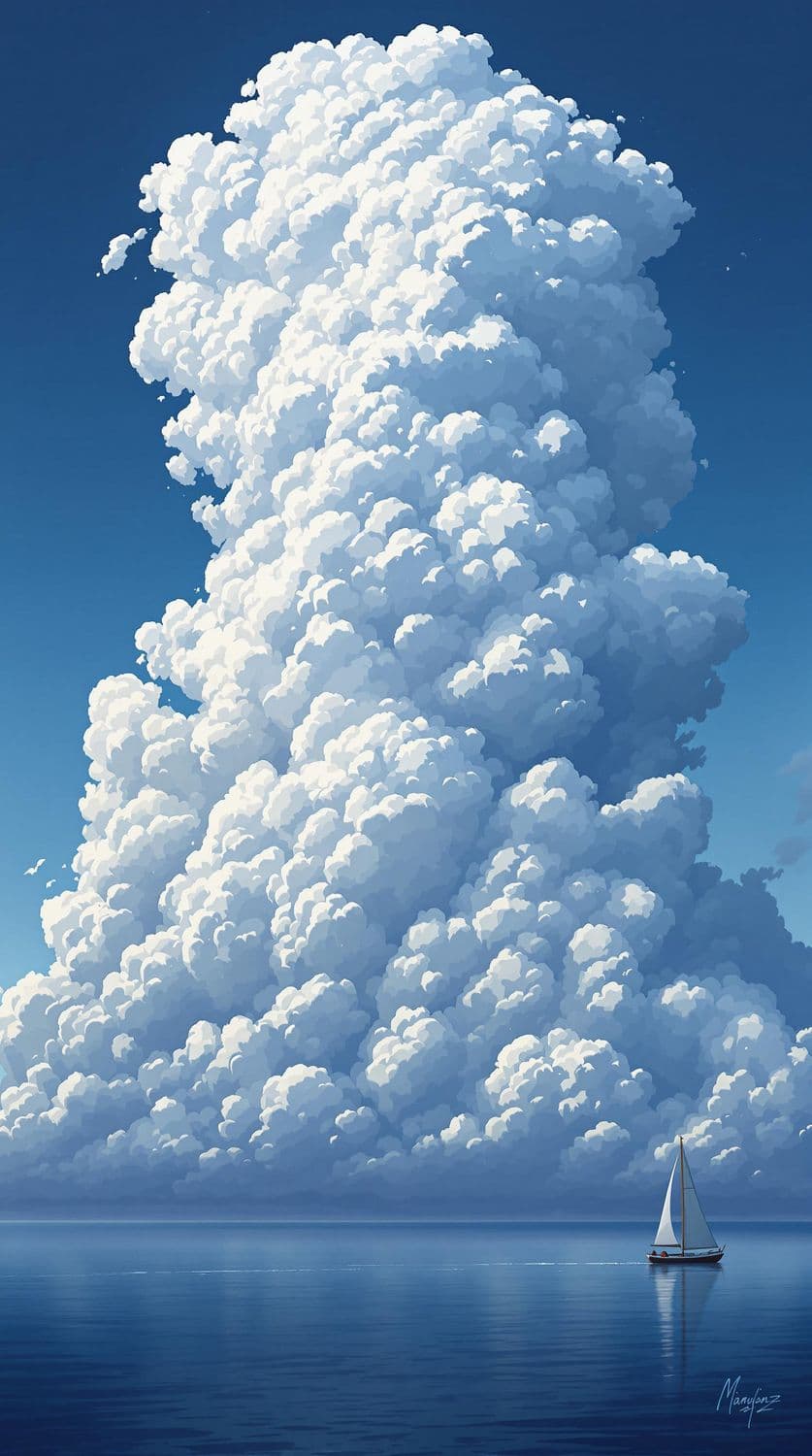 Twilight Ocean and Nimbostratus