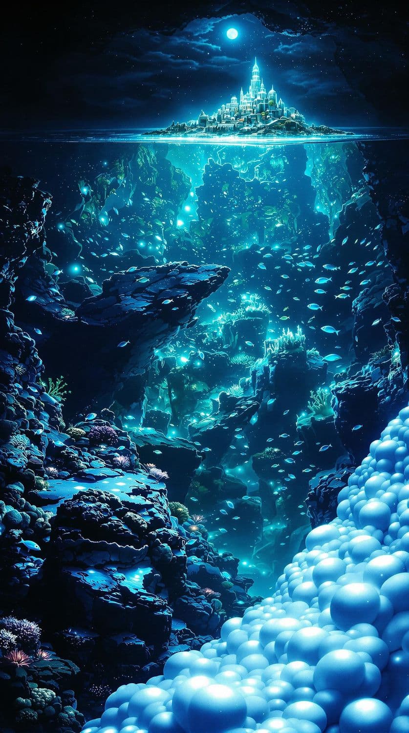 Bioluminescent Sunken City