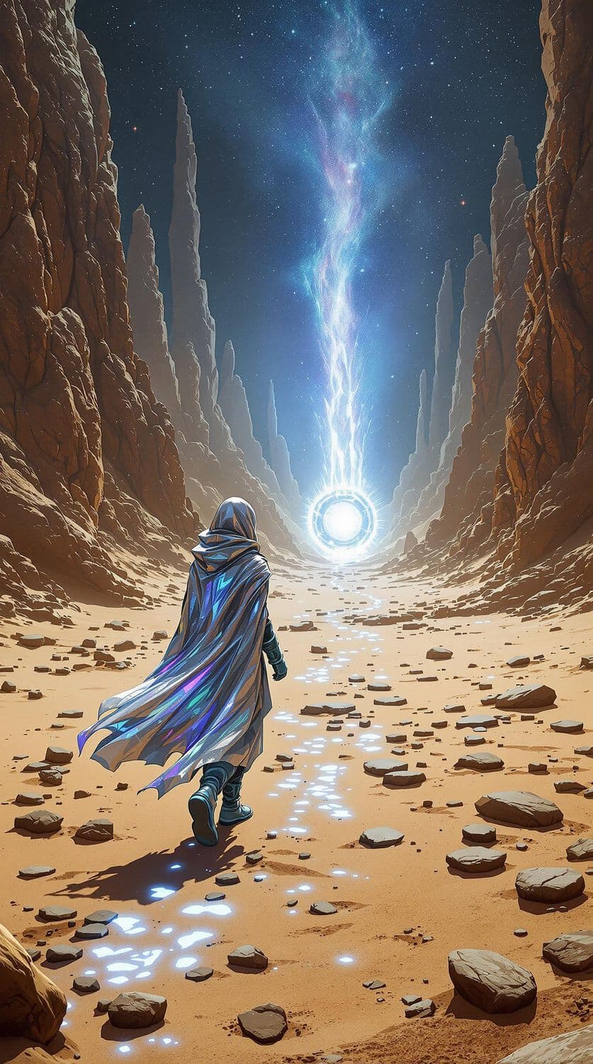 Mystical Journey Through Alien Terrain