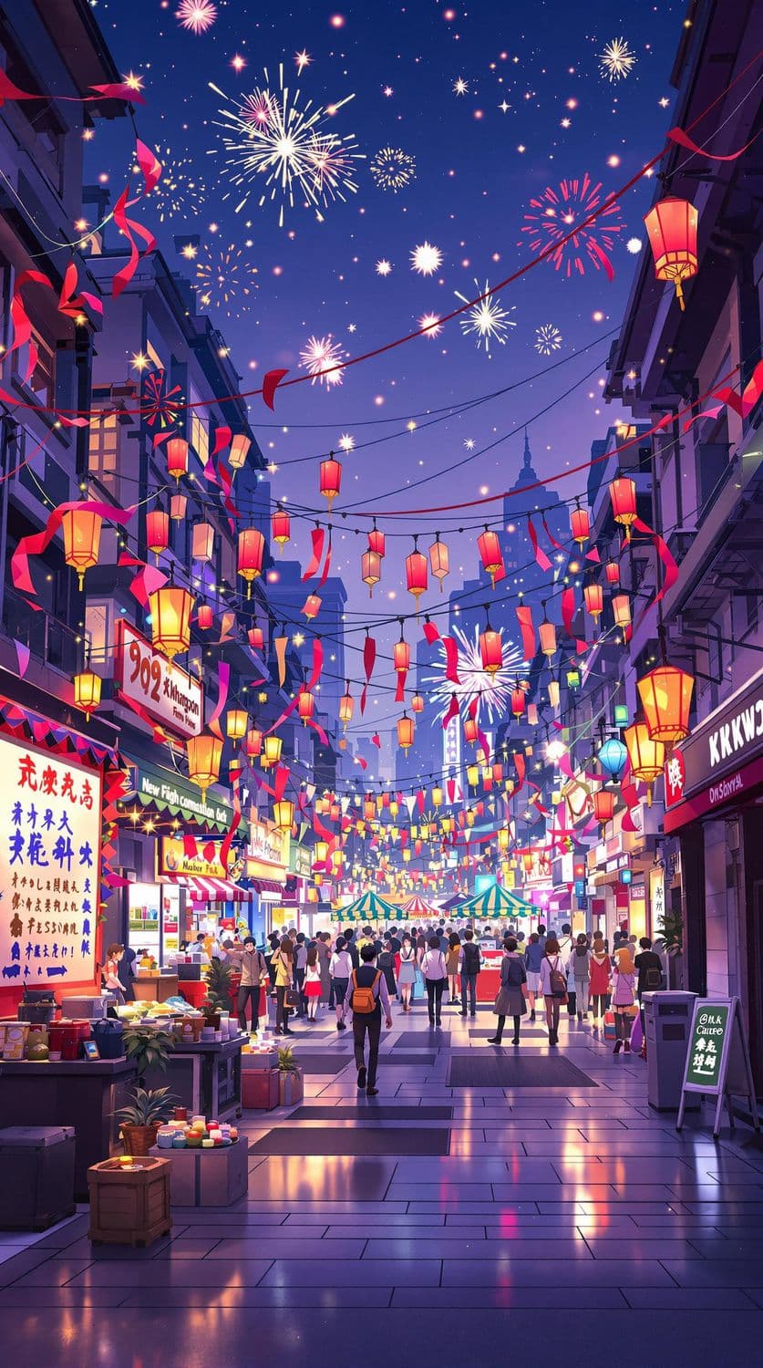 Festival Night in the City Square