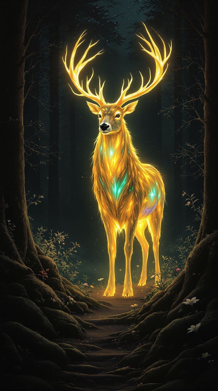Majestic Light Stag