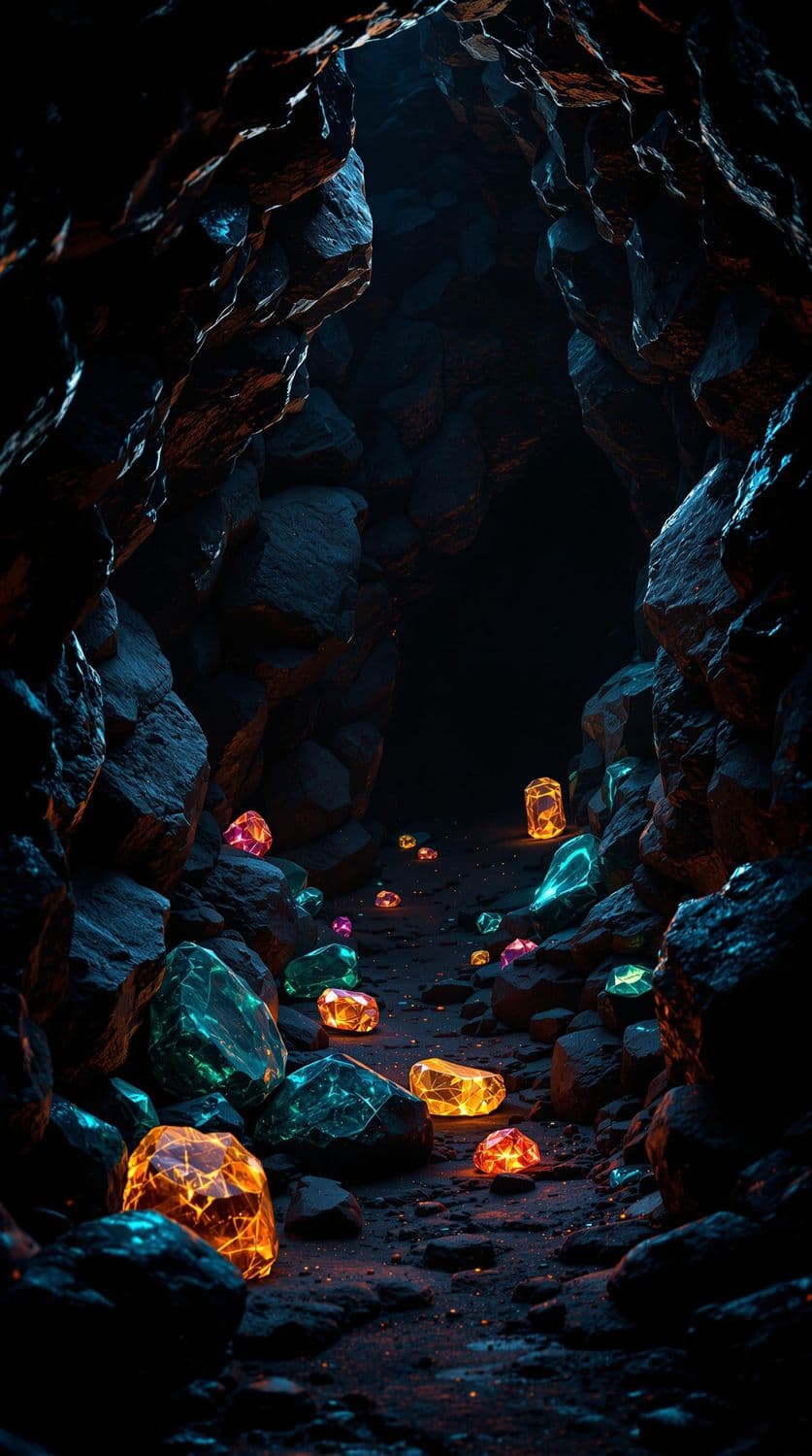 Mystical Cave of Lights