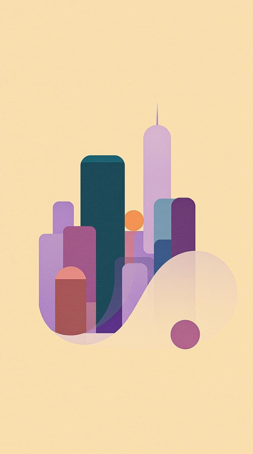 Abstract Cityscape at Dusk