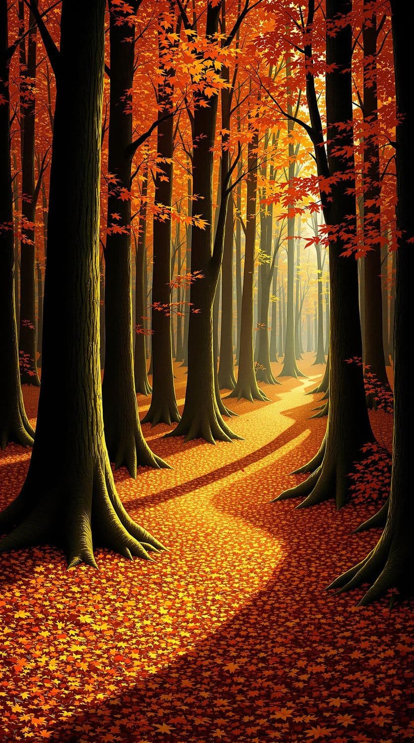 Whimsical Autumn Forest