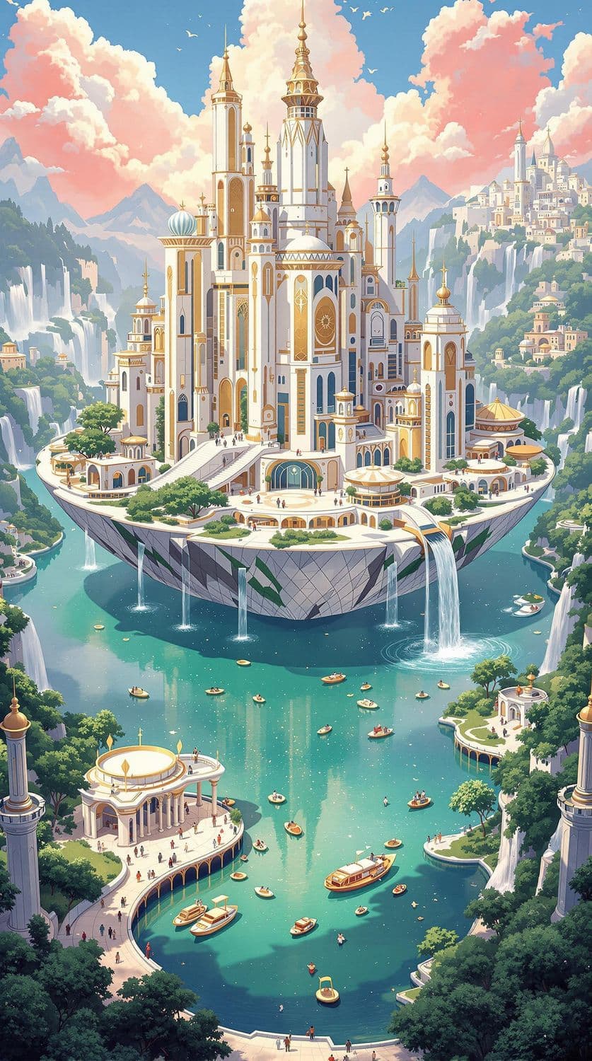 Floating Art Deco City