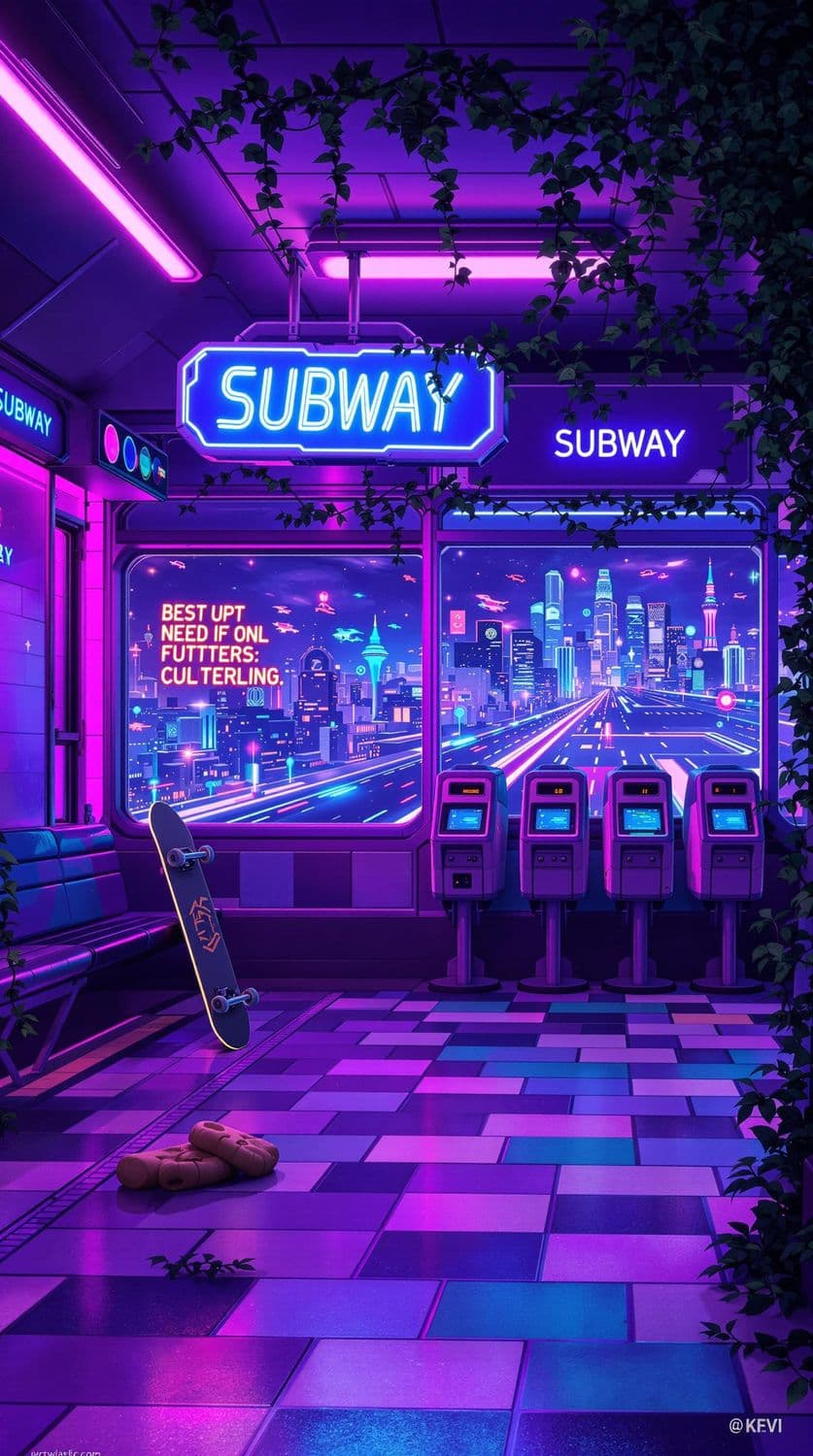 Futuristic Subway Vibes