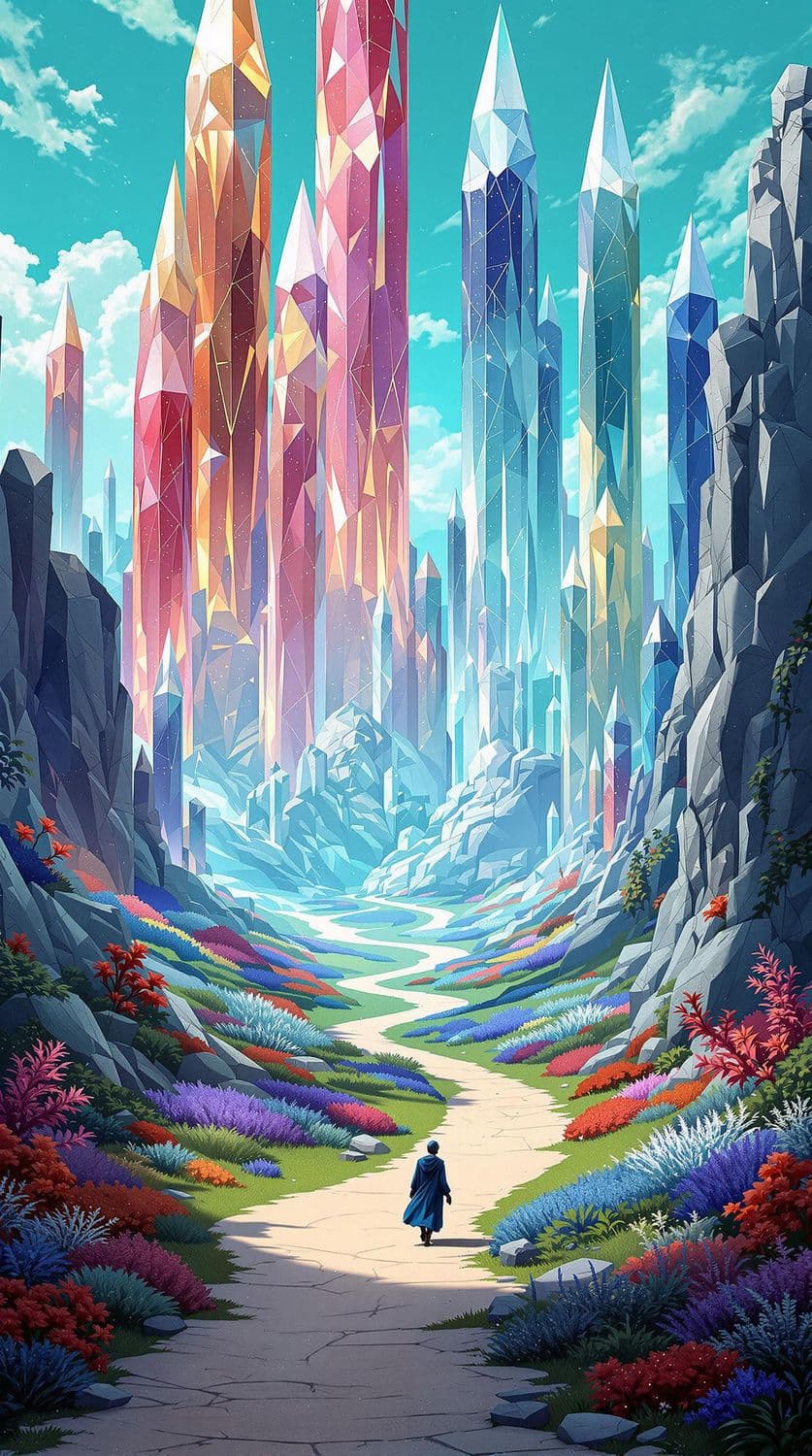 Prismatic Crystal Pillars