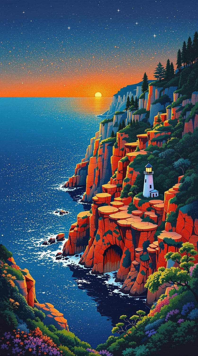 Twilight Coastal Dreamscape