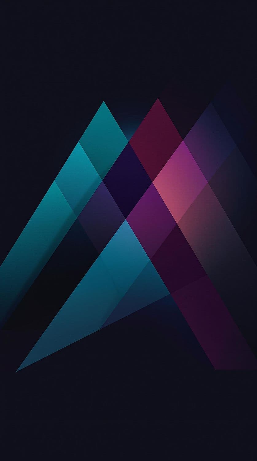 Teal Plum Triangles