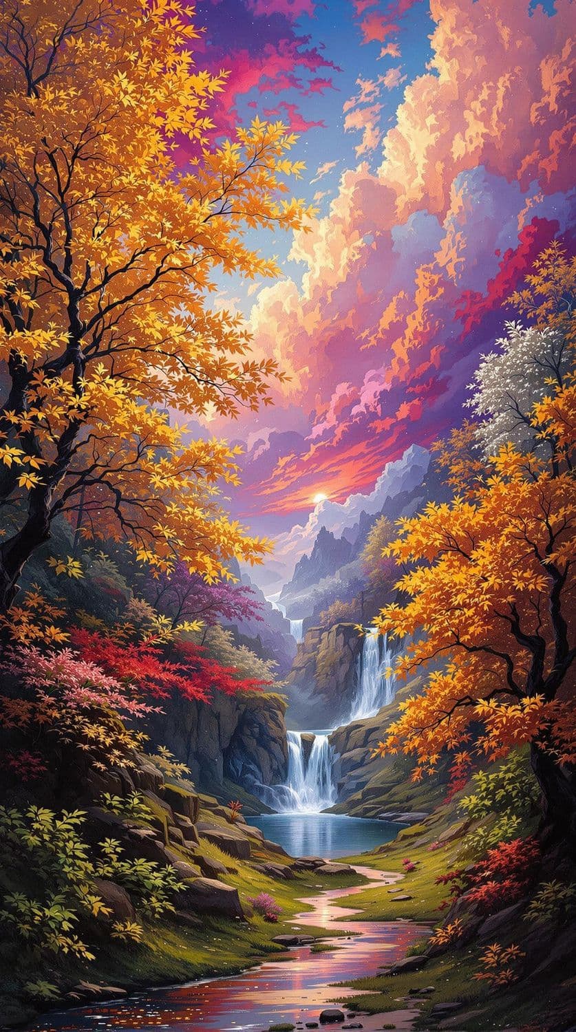 Enchanted Metallic Forest