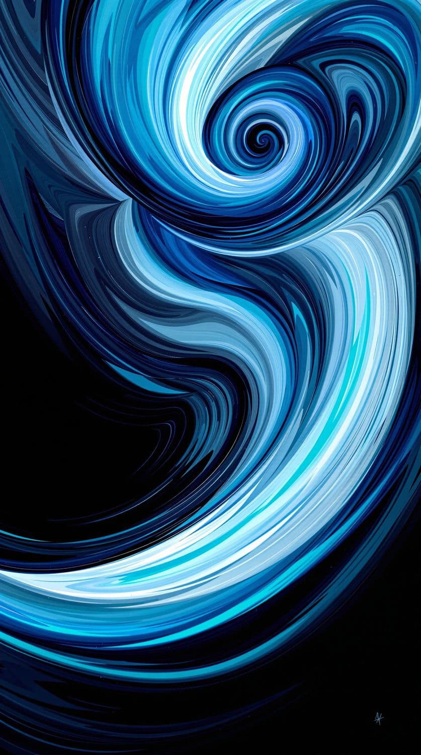 Spiraling Ocean Currents