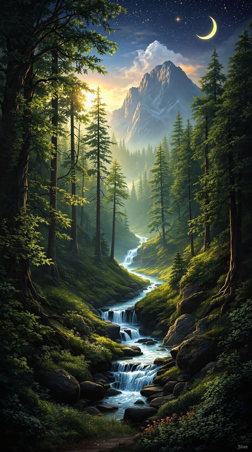 Mystical Forest Twilight