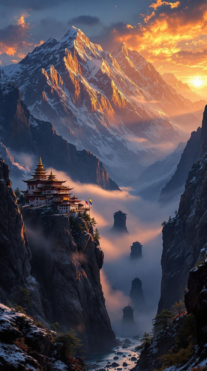 Twilight in the Himalayas