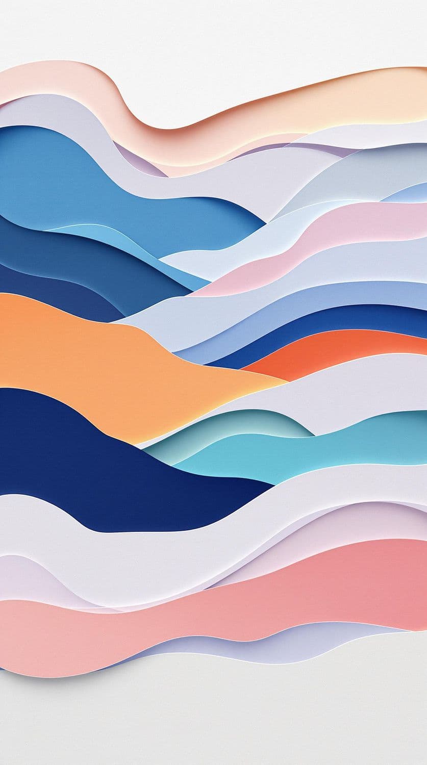 Sunset Waves in Paper Layers