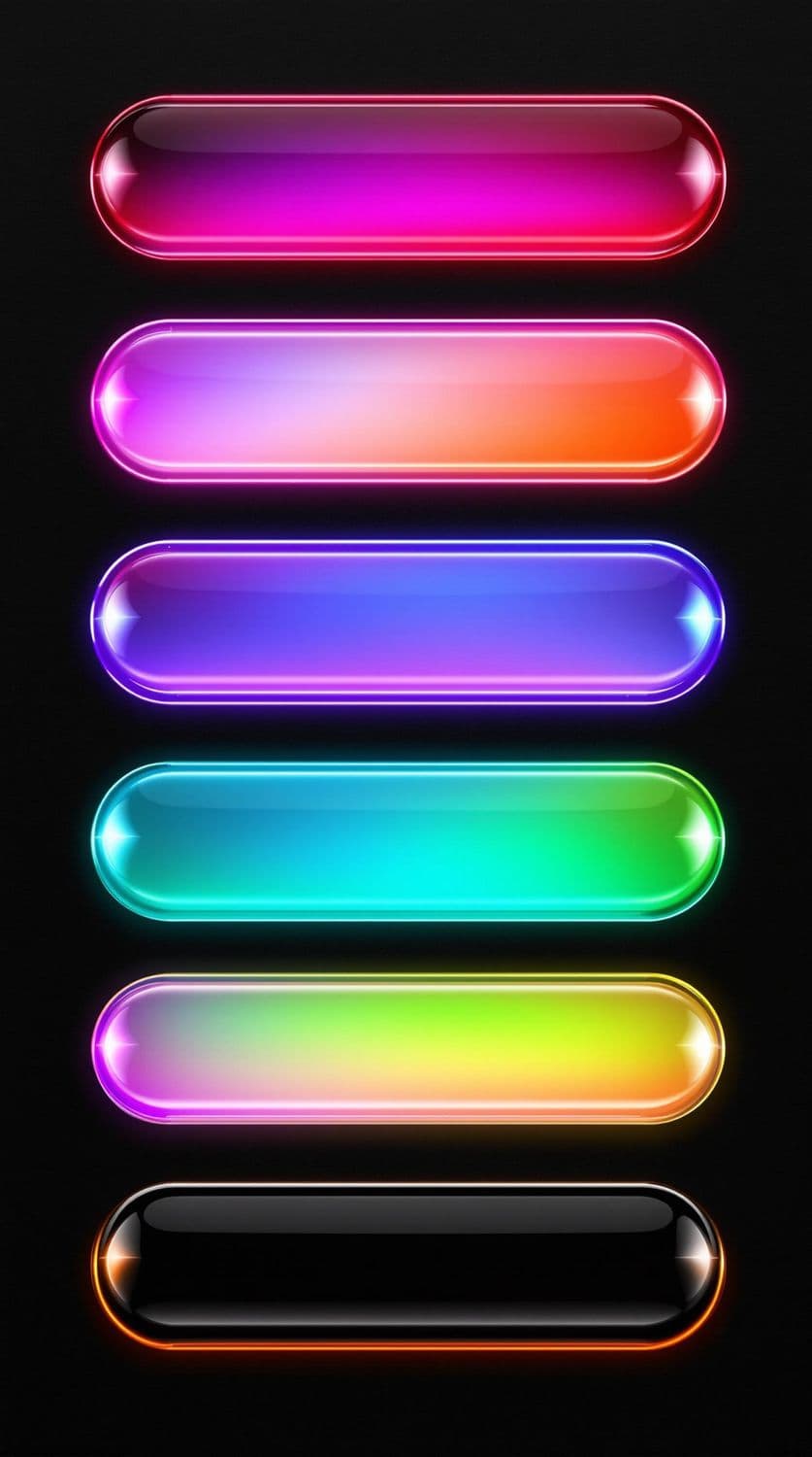 Vertical Neon Gradient Rectangles