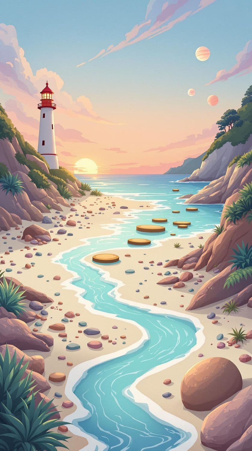 Celestial Coastal Sunset