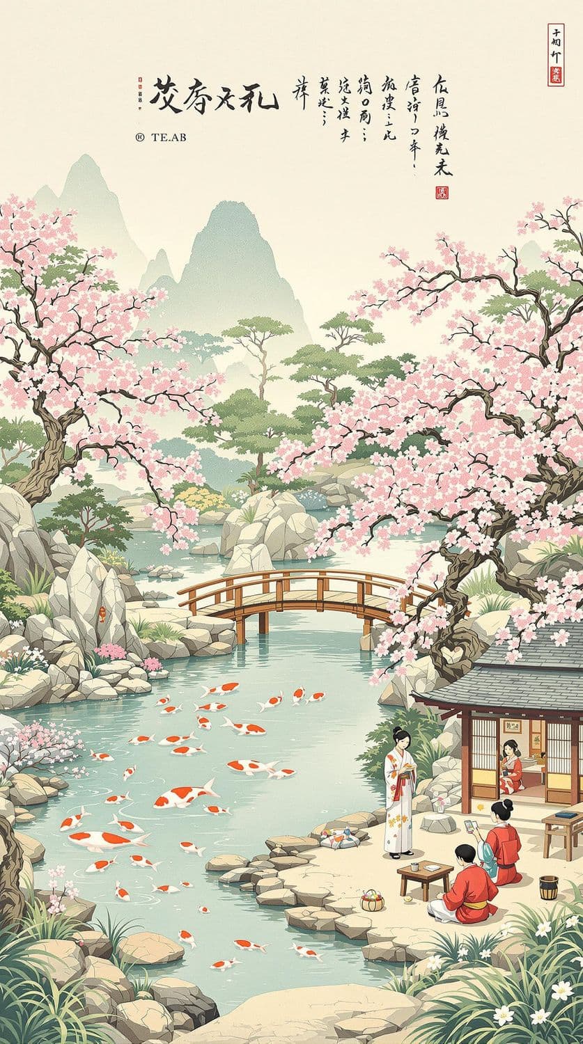 Serene Japanese Garden Landscape