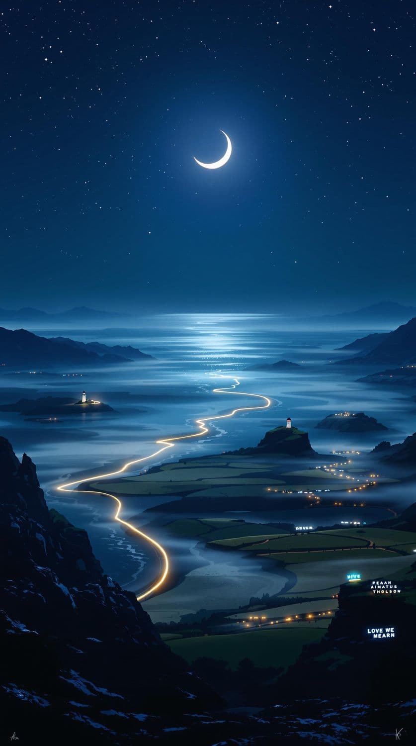 Mystical Coastal Night