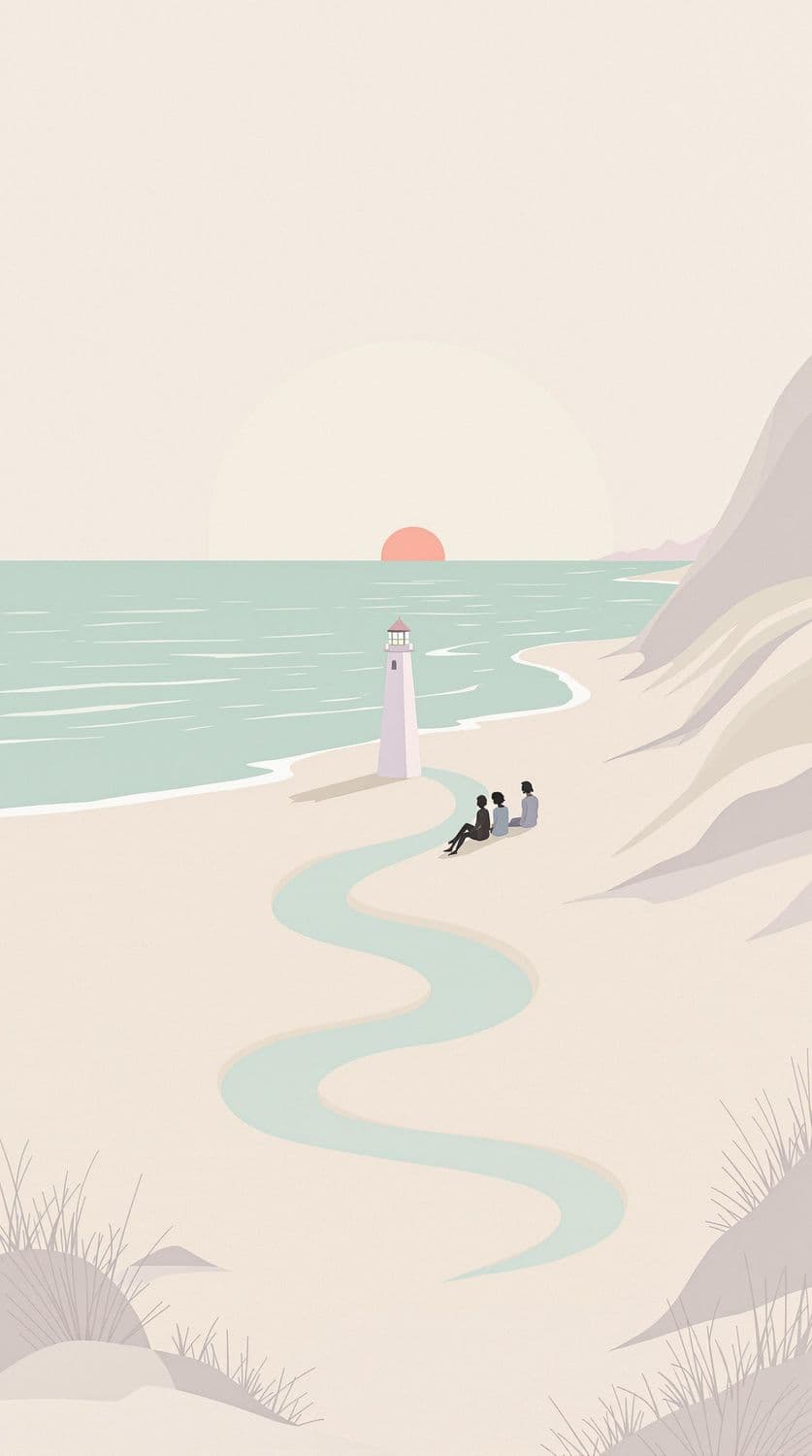 Pastel Coastal Serenity