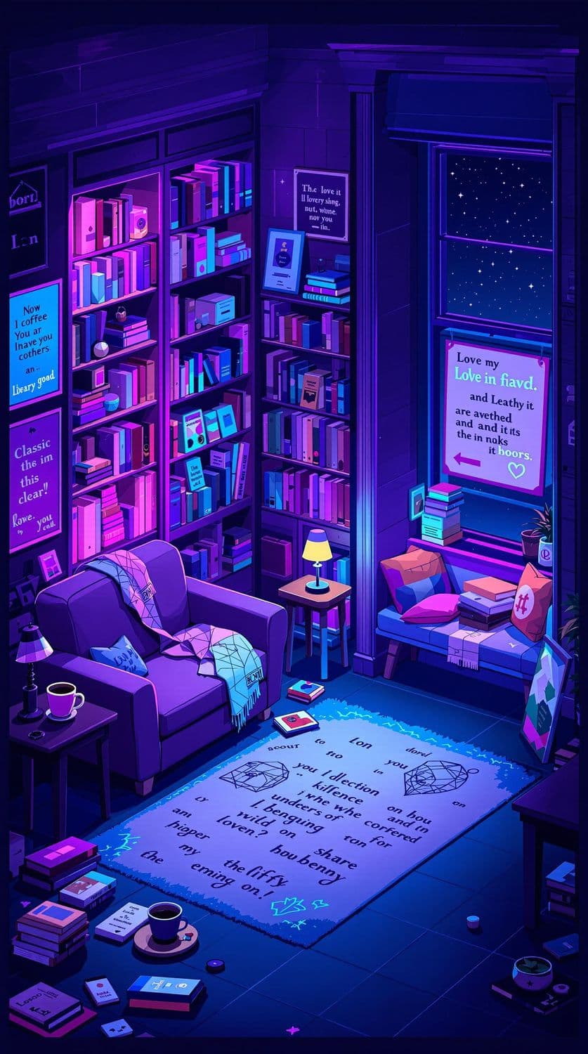 Neon Library Nook