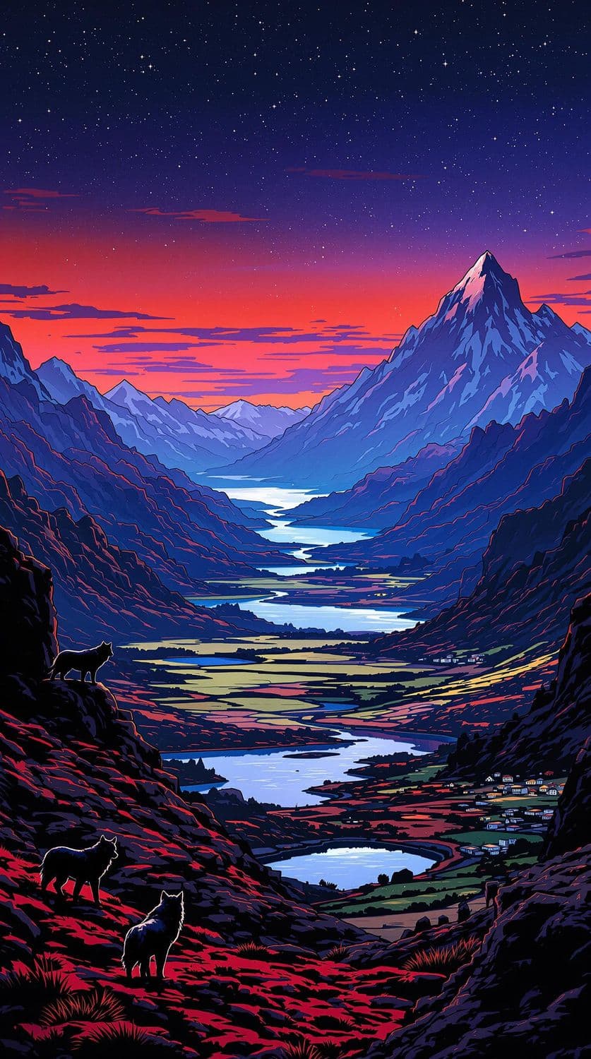 Mystical Mountain Twilight