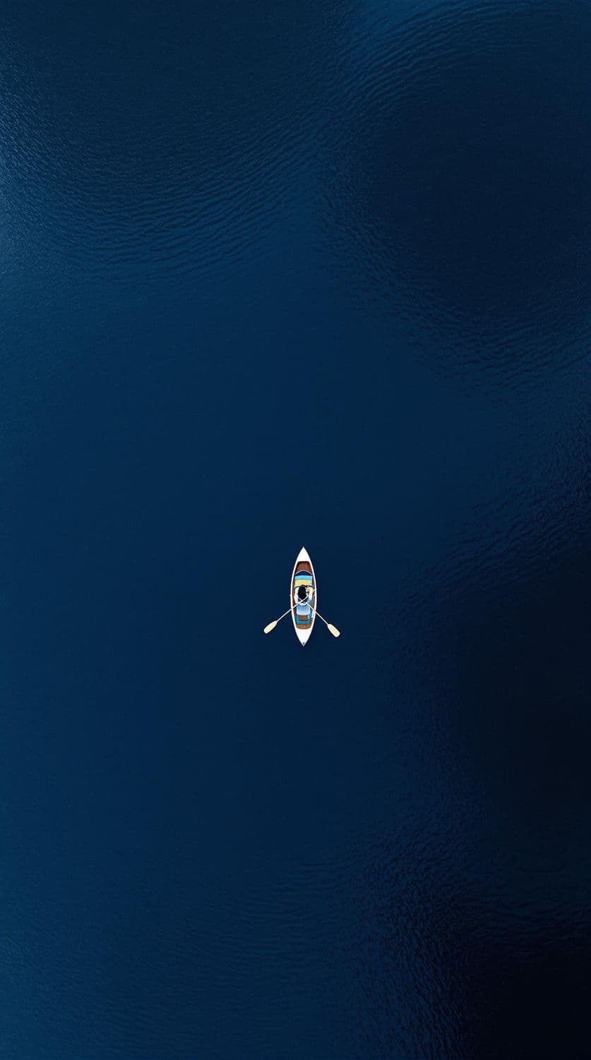 Solitary Rowboat