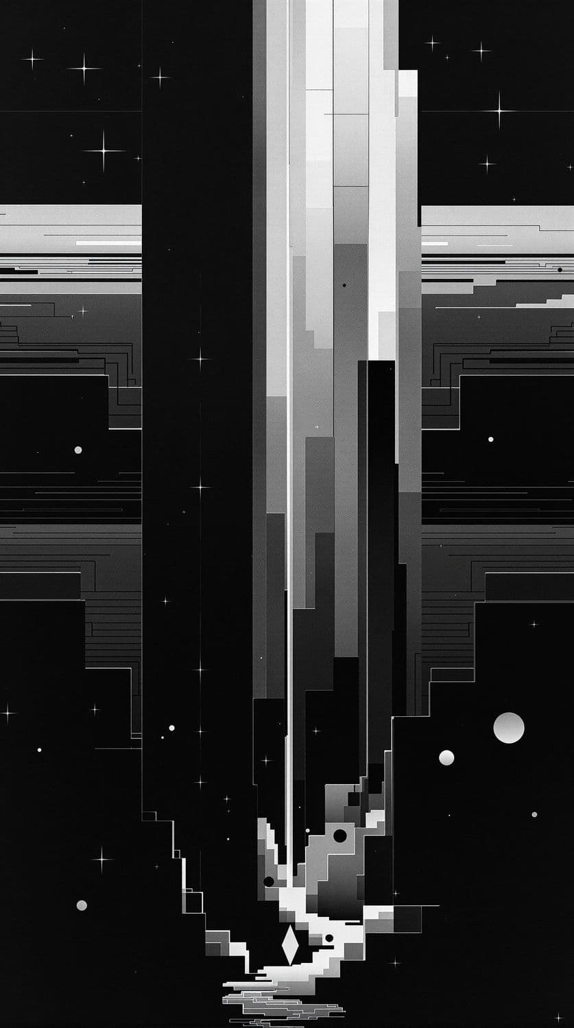 Monochrome Mountain Mirage