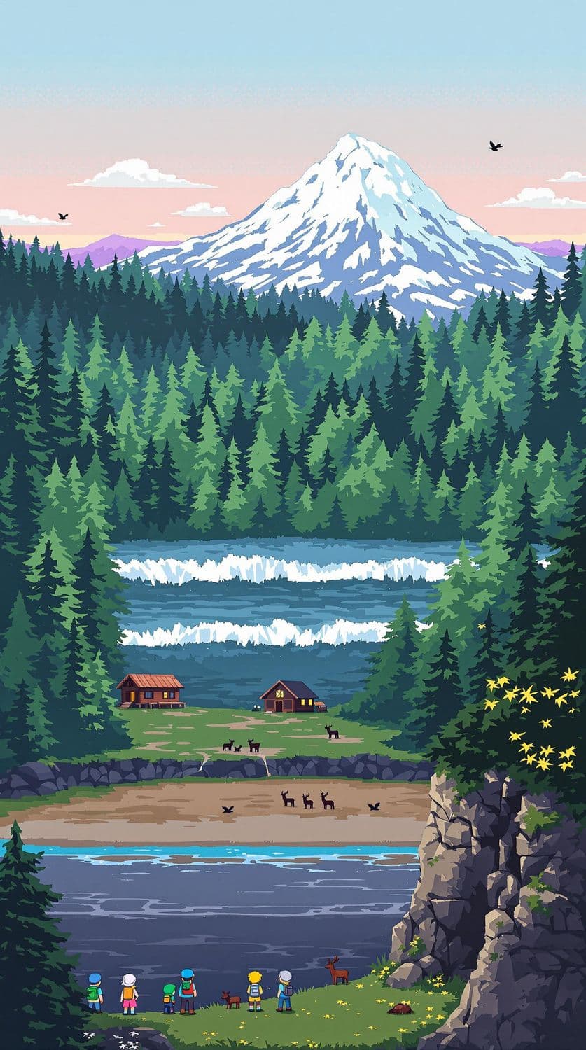 Pixel Art Forest Retreat