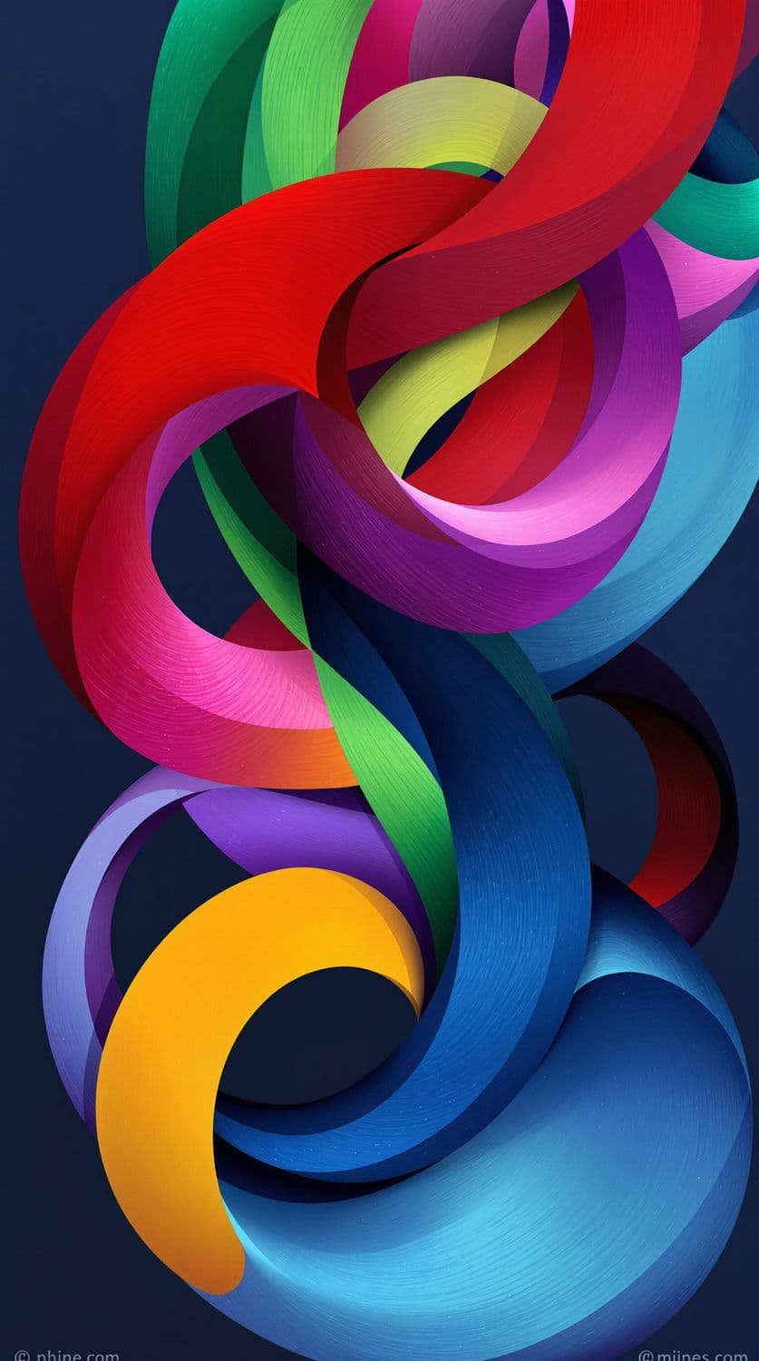 Vibrant Interwoven Loops