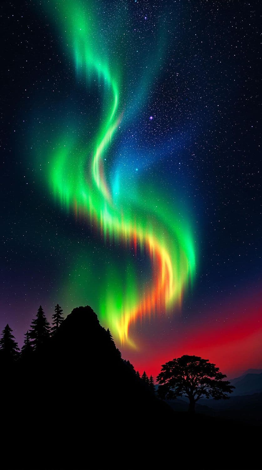 Mystical Forest Aurora