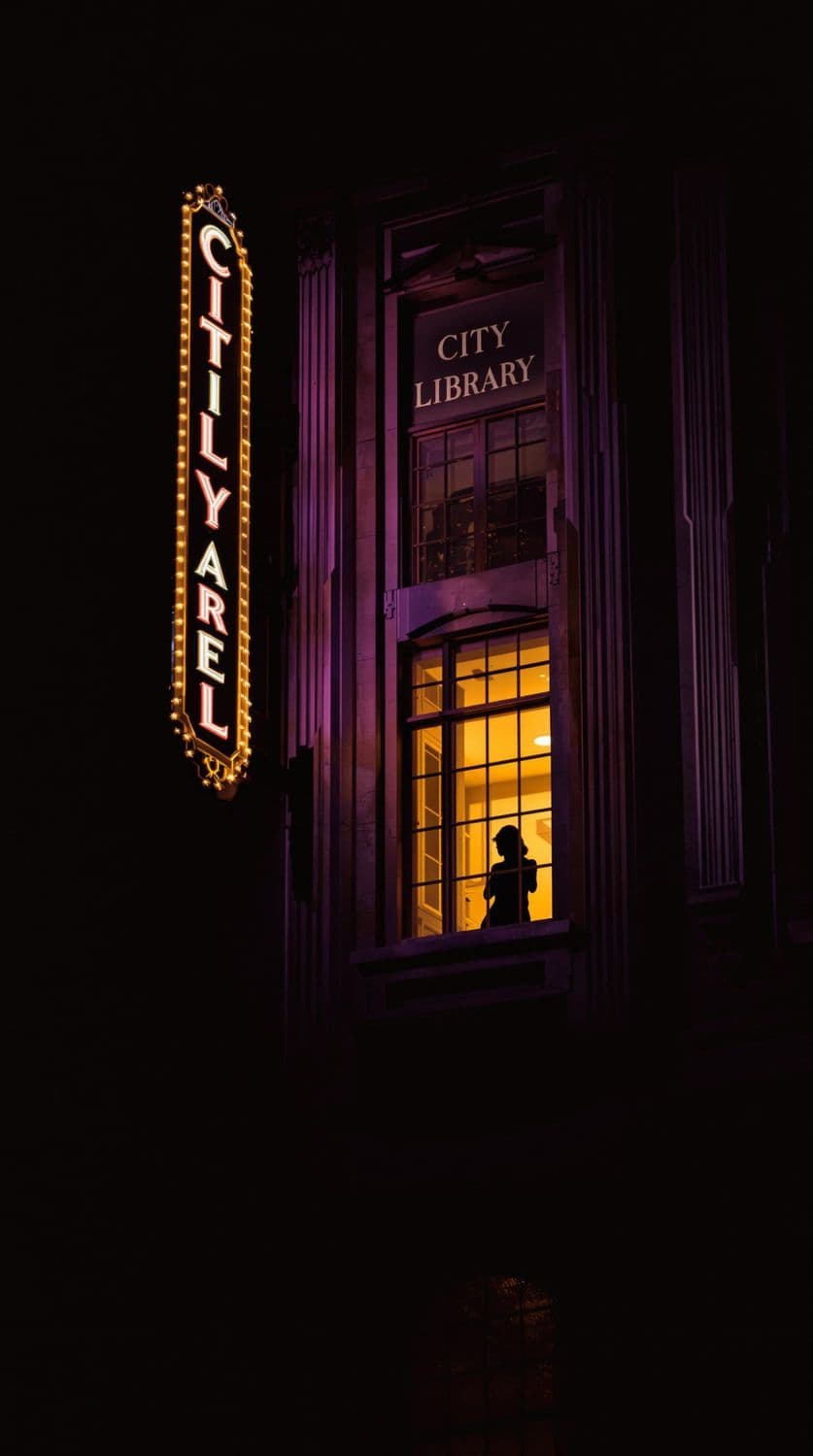 City Library After Dark
