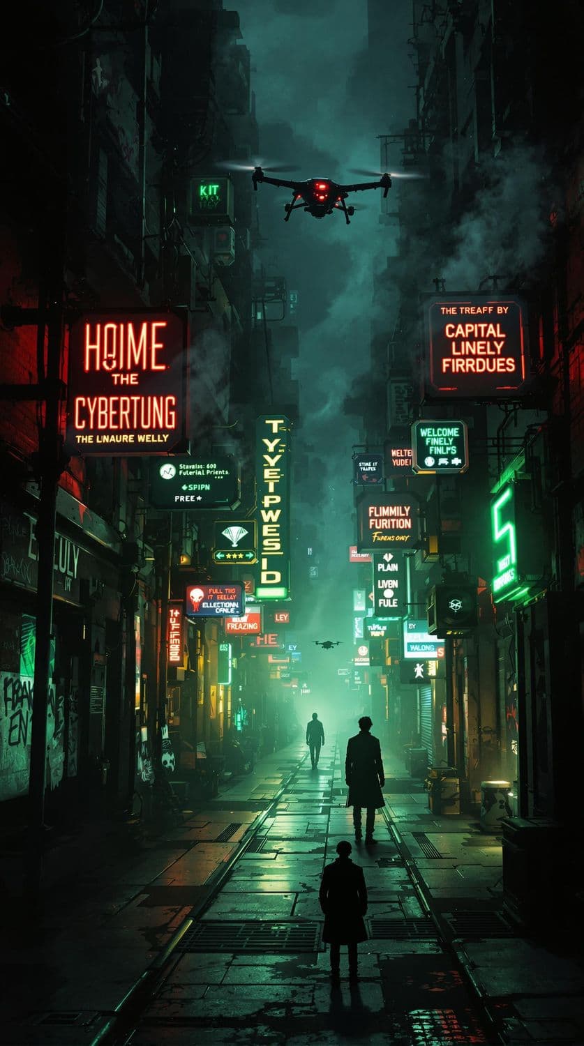 Mysterious Cyberpunk Alley