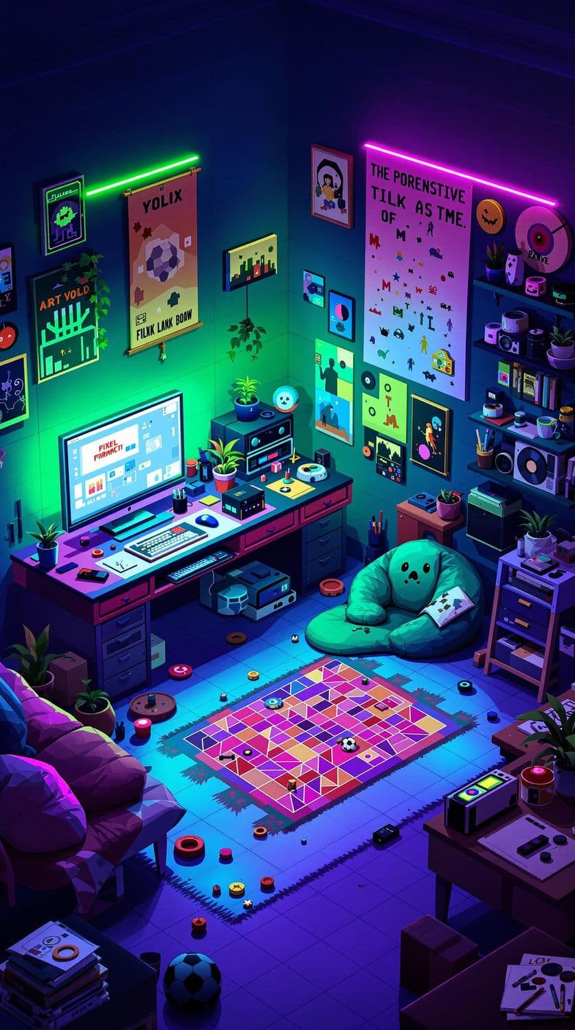 Neon Vintage Workspace