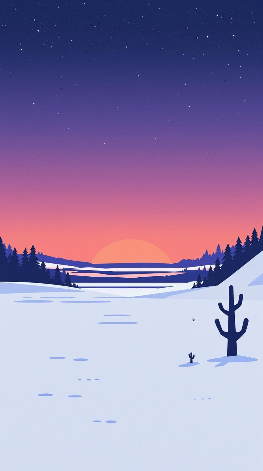 Winter Forest at Dusk