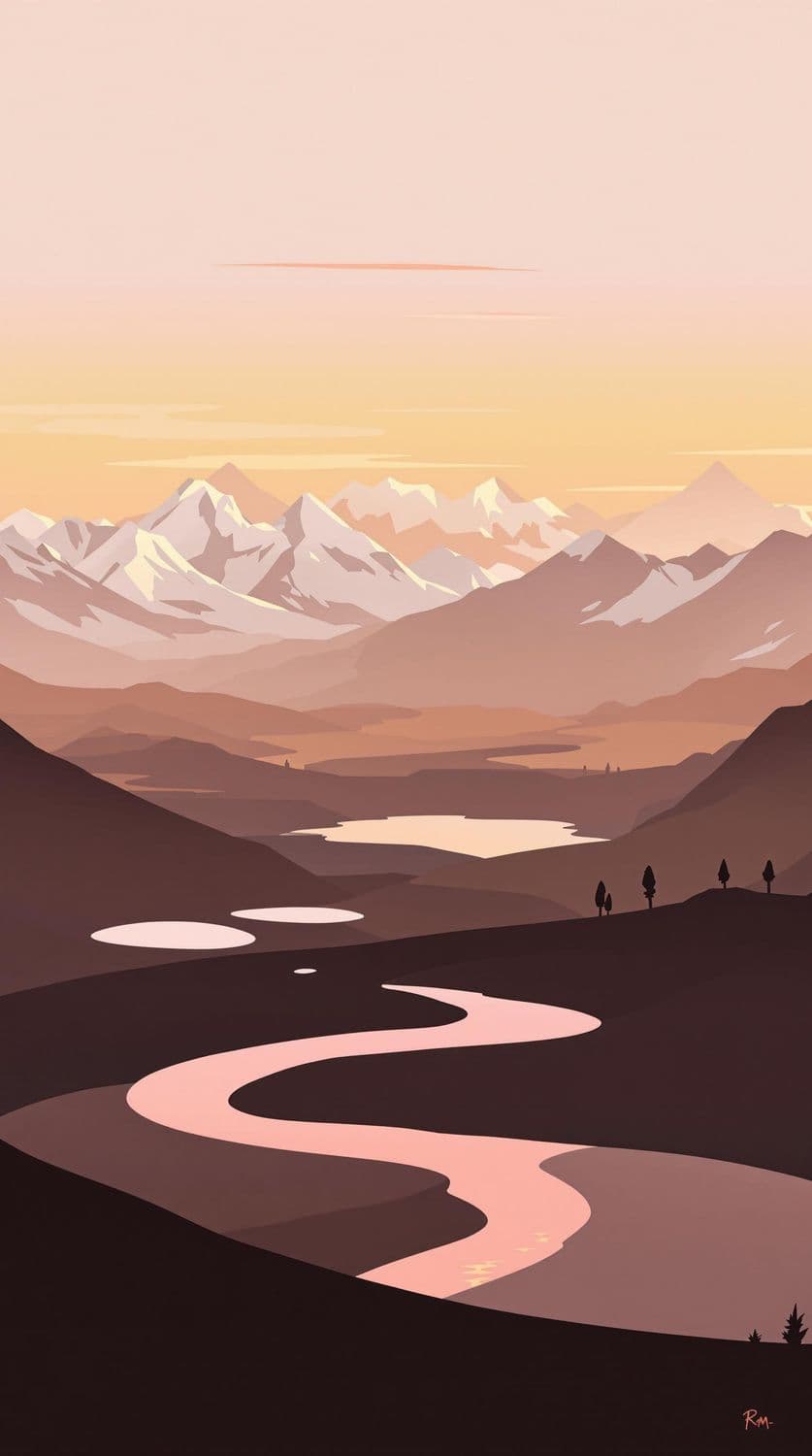 Serene Mountain Dawn