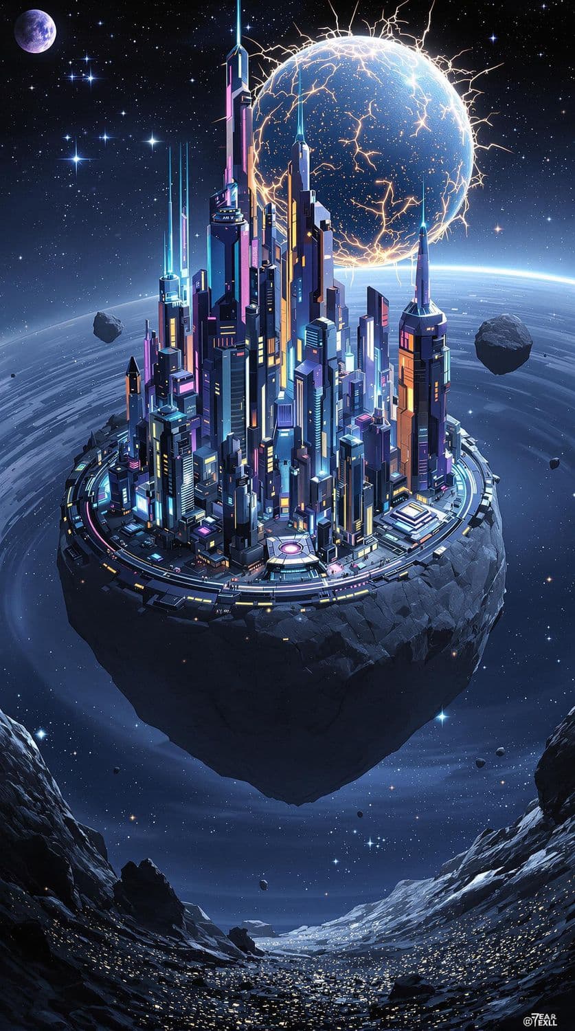 Asteroid Cityscape