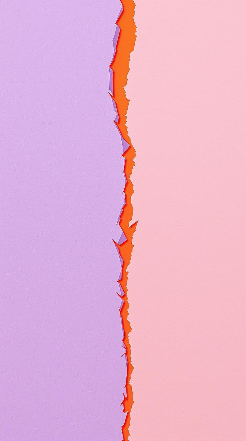 Lavender and Burnt Orange Crack