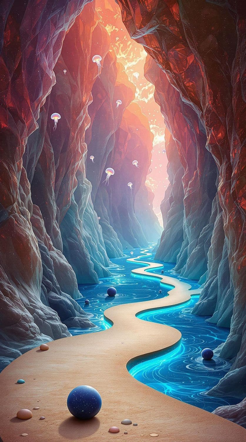 Gemstone Canyon of Light