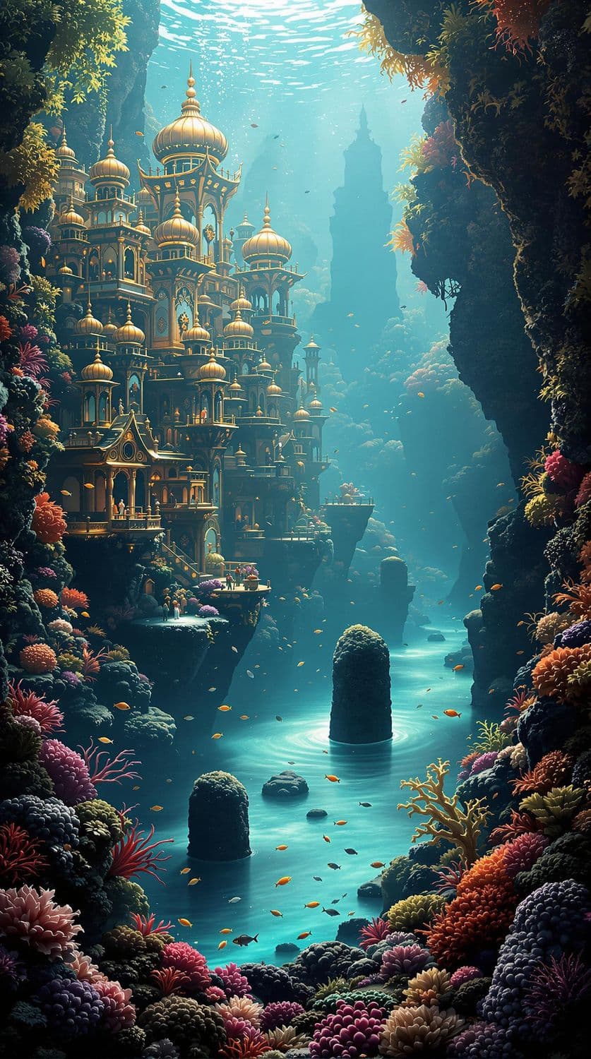 Underwater Village of Domes