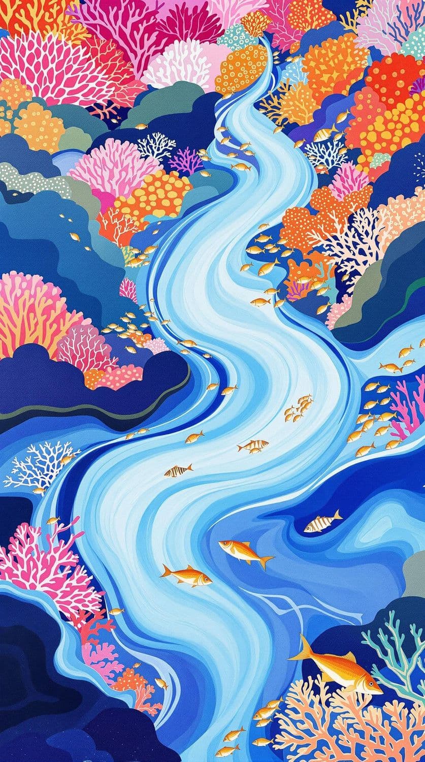 Vibrant Coral Reef Life