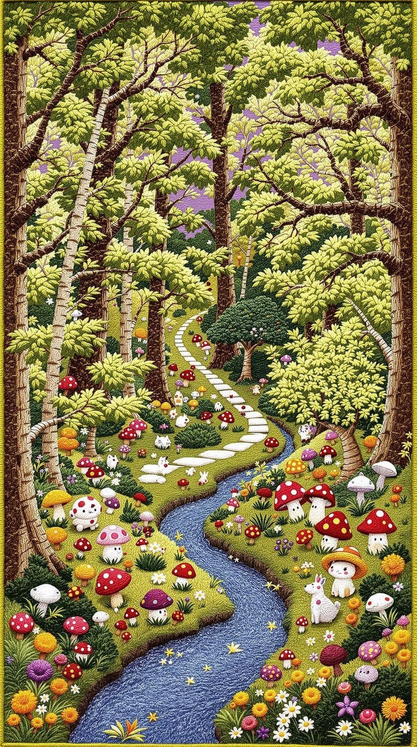 Enchanted Forest Tapestry